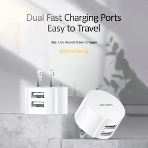 شارژر دیواری 10 وات یوسمز مدل US-XT به همراه کابل لایتنینگ
