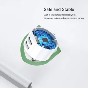 شارژر دیواری 10 وات یوسمز مدل US-XT به همراه کابل لایتنینگ