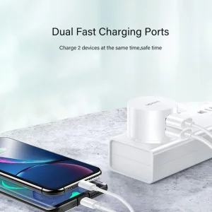 شارژر دیواری 10 وات یوسمز مدل US-XT به همراه کابل لایتنینگ