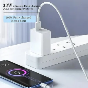 شارژر شیائومی مدل poco x3 pro  به همراه کابل تبدیل USB-C