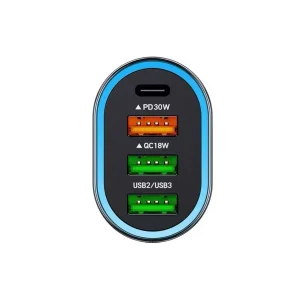 شارژر فندکی 63 وات 4 پورت تسکو مدل TCG 44