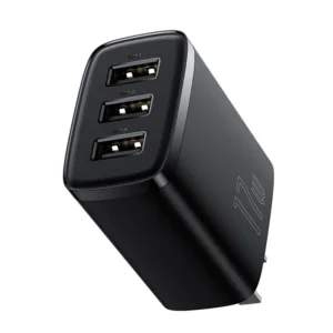 شارژر دیواری 17 وات سه پورت بیسوس مدل Compact 3U 17W CN