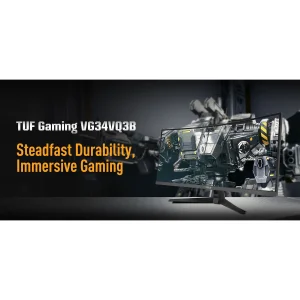 مانیتور خمیده گیمینگ 34 اینچ ایسوس مدل TUF Gaming VG34VQ3B