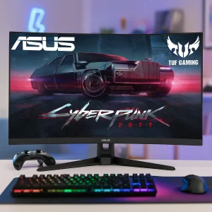 مانیتور خمیده گیمینگ 31.5 اینچ ایسوس مدل TUF GAMING VG328H1B