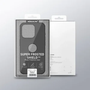 کاور نیلکین مدل  Frosted Shield Pro LogoCut مناسب برای گوشی موبایل اپل IPhone 15 Pro