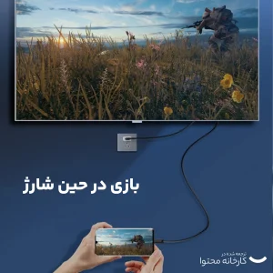 کابل تبدیل USB-C به HDMI / USB یسیدو مدل HM03 طول 1.8 متر