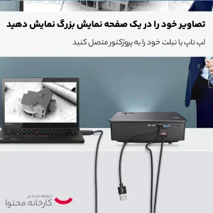 کابل تبدیل USB-C به HDMI / USB یسیدو مدل HM03 طول 1.8 متر