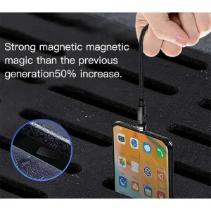 کابل تبدیل مغناطیسی USB به microUSB / USB-C / لایتنینگ یسیدو مدل CA68 طول 1 متر
