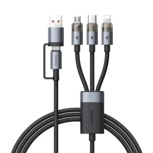 کابل تبدیل USB-C به لایتنینگ/microusb/USB-A مک دودو مدل CA-726 طول 1.2 متر