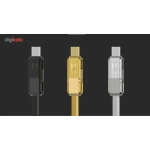 کابل تبدیل USB به microUSB/USB-C/لایتنینگ ریمکس مدل Gplex طول 1 متر