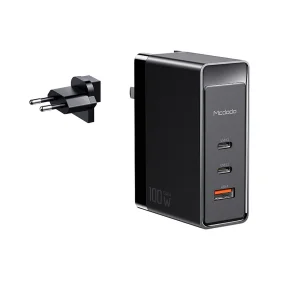 شارژر دیواری مک دودو مدل GaN  CH-8105 Pro 100W  به همراه کابل تبدیل USB-C