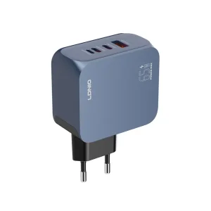 شارژر دیواری 65 وات 4 پورت الدینیو مدل Q7 به همراه کابل USB-C