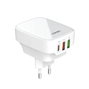 شارژر دیواری 32 وات الدینیو مدل Q334 به همراه کابل USB-C