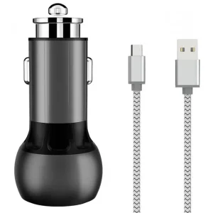 شارژر فندکی الدینیو مدل C503Q همراه با کابل usb-C