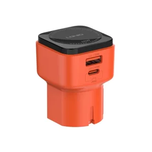شارژر دیواری 45 وات 2 پورت الدینیو مدل Q2420 به همراه کابل USB-C