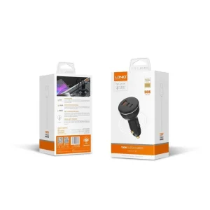 شارژر فندکی 160 وات الدینیو مدل ‌C102 به همراه کابل usb-C