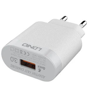 شارژر دیواری الدینیو مدل A303Q به همراه کابل تبدیل USB-C