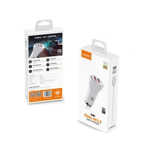شارژر فندکی 36 وات الدینیو مدل C511Q به همراه کابل تبدیل USB-C