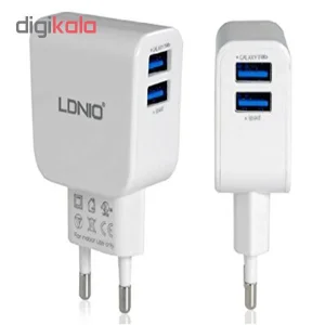 شارژر دیواری الدینیو مدل DL-AC56 به همراه کابل تبدیل microusb