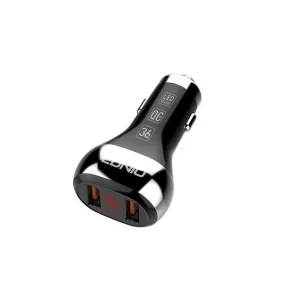 شارژر فندکی الدینیو مدل C2 به همراه کابل تبدیل USB-C