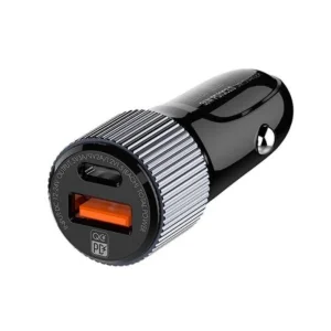 شارژر فندکی 36 وات الدینیو مدل C510 به همراه کابل تبدیل USB-C
