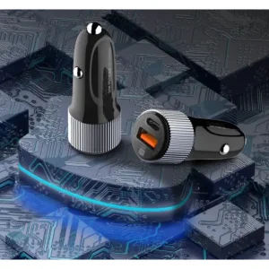 شارژر فندکی 36 وات الدینیو مدل C510 به همراه کابل تبدیل USB-C