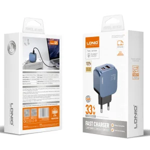 شارژر دیواری 33 وات الدینیو مدل Q5 به همراه کابل USB-C