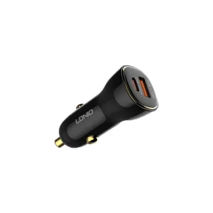 شارژر فندکی 60 وات الدینیو مدل LD-C103 به همراه کابل تبدیل usb