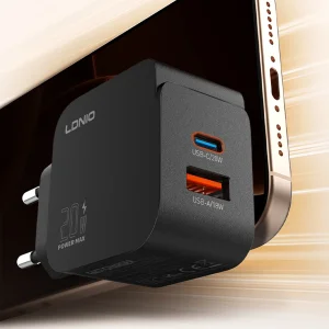 شارژر دیواری 20 وات دوپورت الدینیو مدل Q1