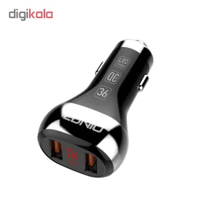 شارژر فندکی الدینیو مدل C2 به همراه کابل تبدیل USB-C