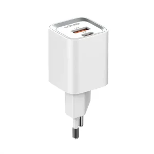 شارژر دیواری 20 وات 2 پورت الدینیو مدل A2318C به همراه کابل تبدیل USB-C به لایتنینگ