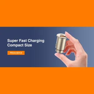 شارژر فندکی 30 وات الدینیو مدل C506Q به همراه کابل تبدیل USB-C