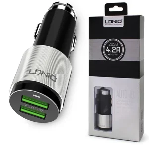 شارژر فندکی الدینیو مدل C403 به همراه کابل تبدیل microUSB