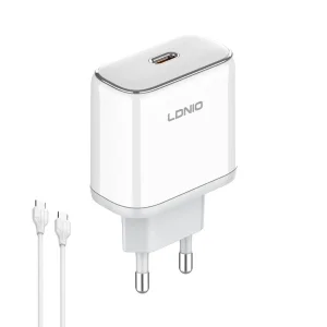 شارژر دیواری 45 وات الدینیو مدل Q1415 به همراه کابل USB-C