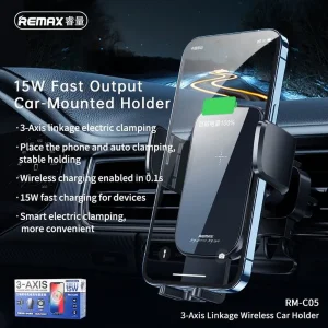 پایه نگهدارنده و شارژر بی سیم گوشی موبایل ریمکس مدل C05