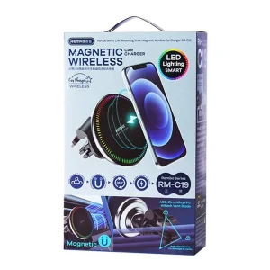 پایه نگهدارنده و شارژر بی سیم گوشی موبایل ریمکس مدل RM-C19