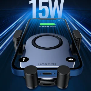 پایه نگهدارنده و شارژر بی سیم گوشی موبایل یوگرین مدل CD256-40118