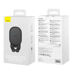 پایه نگهدارنده و شارژر بی سیم گوشی موبایل بیسوس مدل BS-CM014
