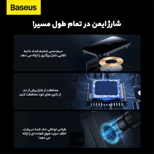 پایه نگهدارنده گوشی موبایل بیسوس مدل Halo 15W