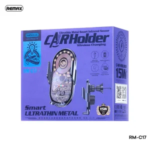 پایه نگهدارنده و شارژر بی سیم گوشی موبایل ریمکس مدل R-C17