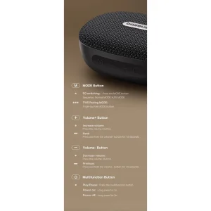 اسپیکر بلوتوثی قابل حمل بیسوس مدل AeQur 35 Pro
