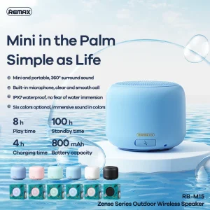 اسپیکر بلوتوثی قابل حمل ریمکس مدل  RB-M15