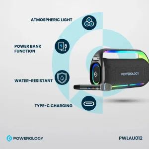 اسپیکر بلوتوثی قابل حمل پاورولوجی مدل PWLAU012
