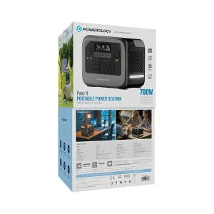 پاوراستیشن 700 وات پاورولوژی مدل PWGC700GY ظرفیت 10600 میلی‌ آمپر ساعت