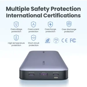 پاوربانک یوگرین مدل PB205-90597 ظرفیت 25000 میلی آمپر ساعت