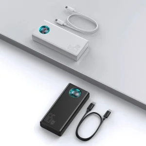 پاوربانک باسئوس مدل AMBLIGHT ظرفیت 30000 میلی آمپر ساعت
