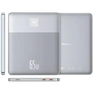 پاوربانک باسئوس مدل BLADE2  65W ظرفیت 12000 میلی آمپر ساعت