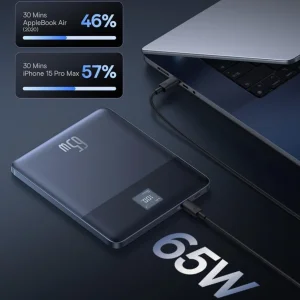 پاوربانک باسئوس مدل BLADE2  65W ظرفیت 12000 میلی آمپر ساعت