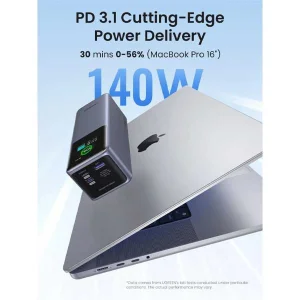 پاوربانک 200 وات 3 پورت یوگرین مدل PB722 کد 35525B ظرفیت 25000 میلی آمپر ساعت به همراه کابل usb-c