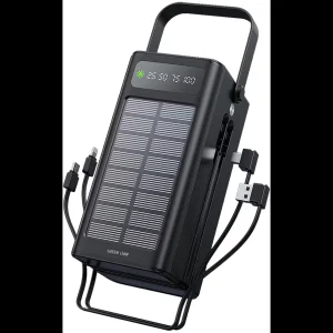 پاوربانک گرین لاین مدل GL-PX50 ظرفیت 60000 میلی‌آمپر ساعت به همراه پنل خورشیدی